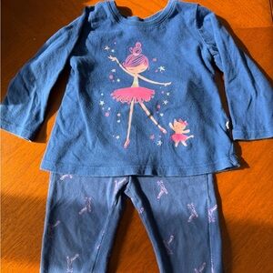 Baby Gap - Brannan’s Blue Ballerina Long Sleeve Top and Pants Set 18-24 Months